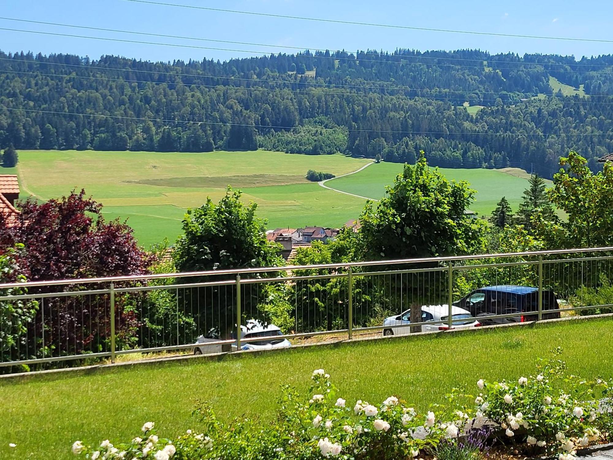 Ferienwohnung Les Petits Rosiers Tramelan Exterior foto